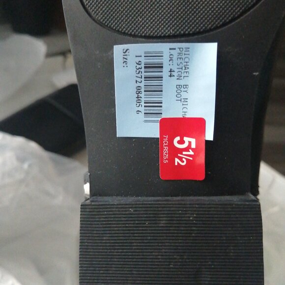 ✨New! Michael Michael Kors Womens Preston Leather Riding Boots Black. NEW. - Picture 11 of 11